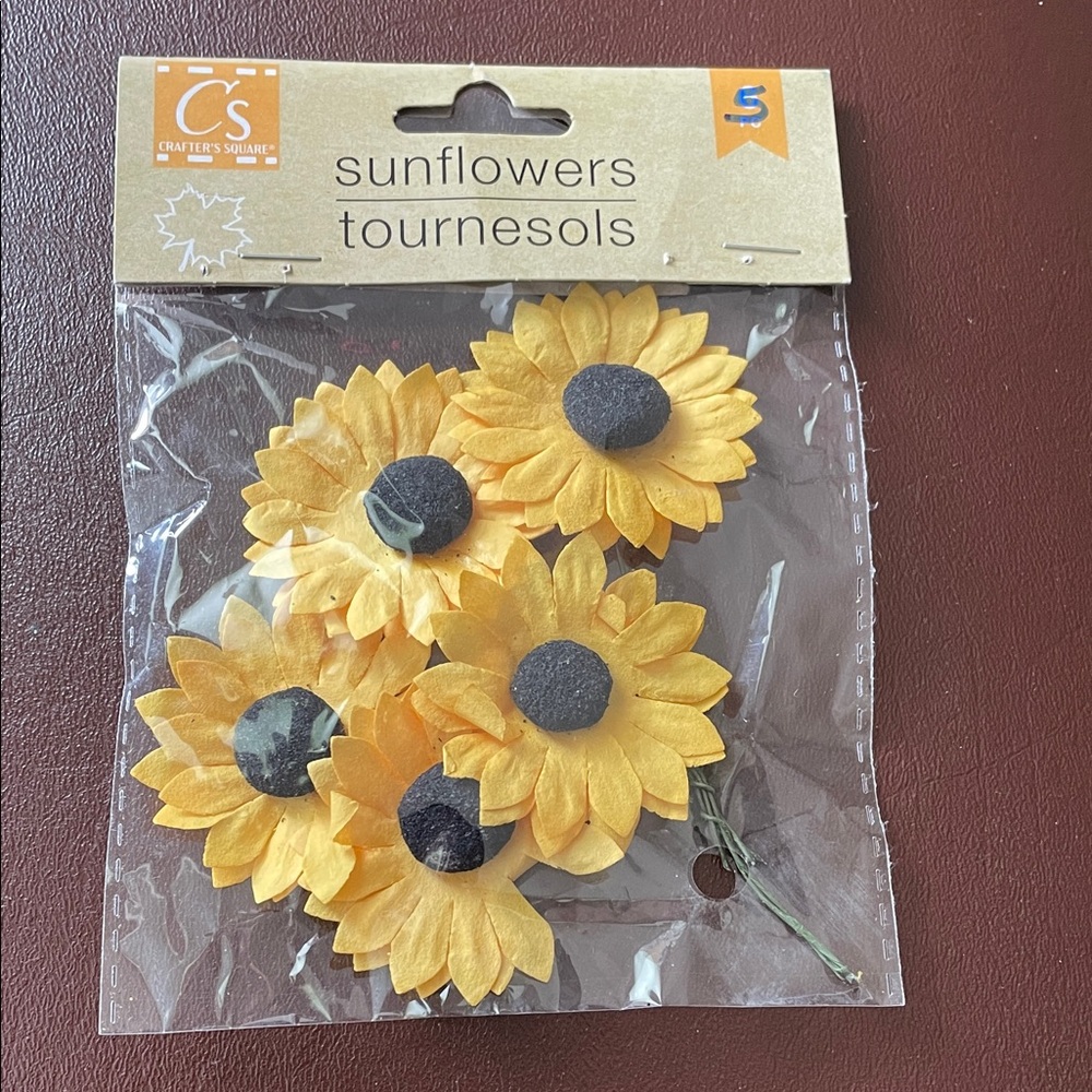 Crafters Square 5 Sunflowers